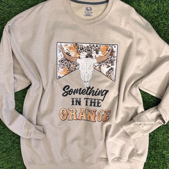 ⚫️NOT PERFECT Something In The Orange Zach Bryan Crewneck Sweatshirt - Picture 1 of 3